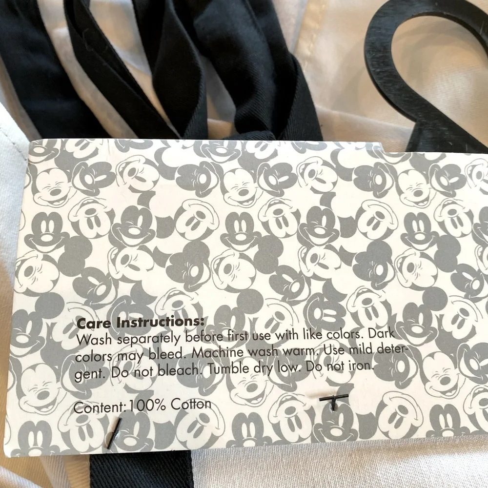 2 Disney Mickey Mouse & Minnie Mouse Aprons Oh Hello Peek A Boo 100% Cotton NWT